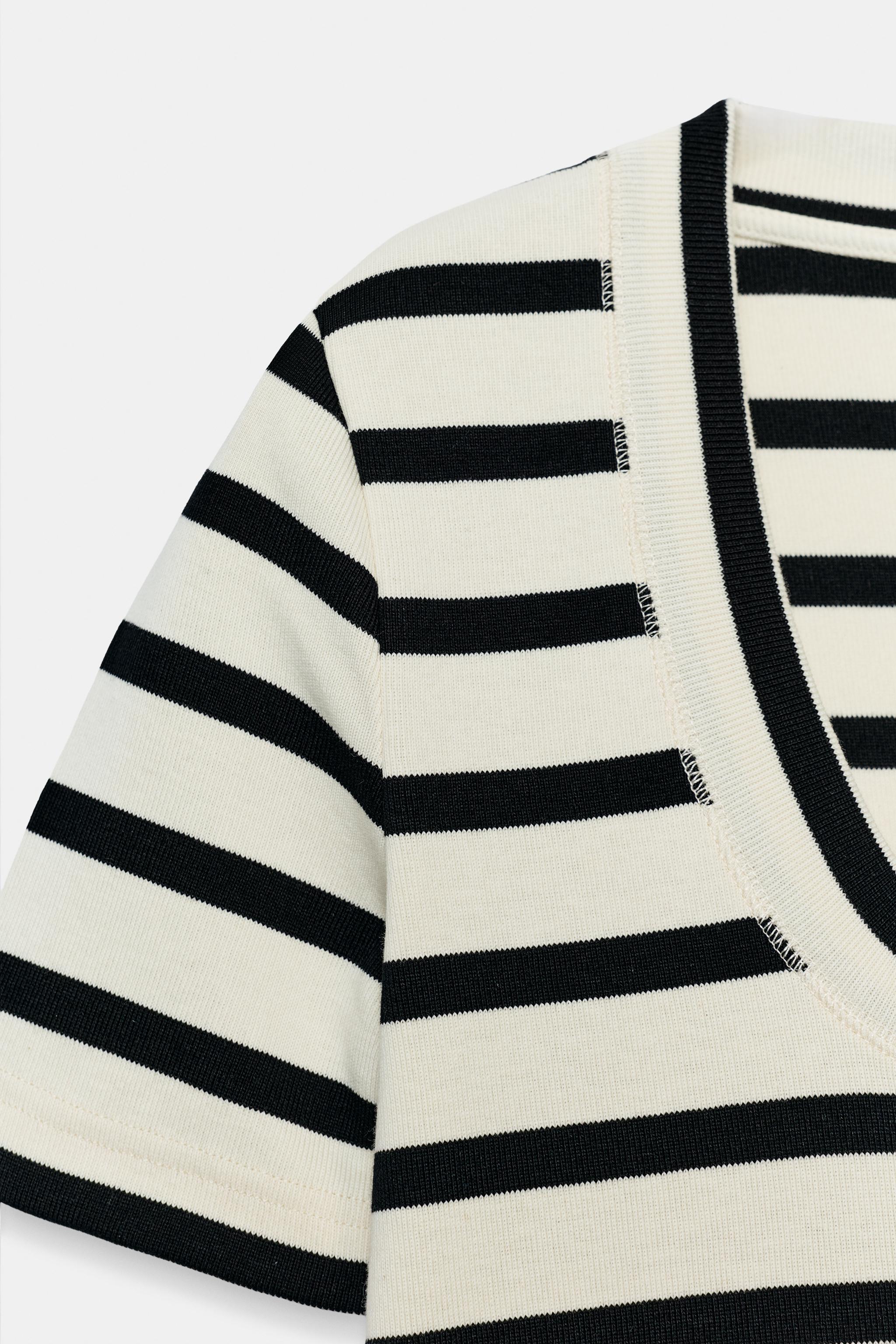 ROUND NECK RIBBED T-SHIRT